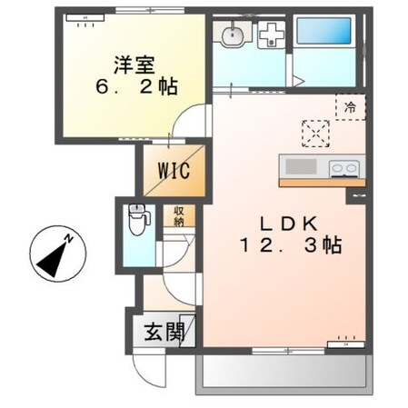 仮）阿見町荒川本郷新築アパートの物件間取画像